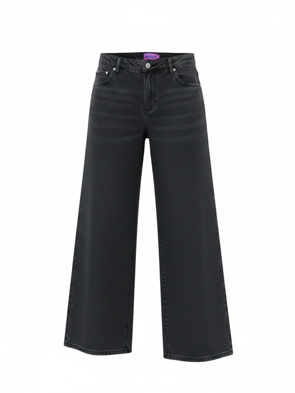 Edikted Wide Leg Women's Jeans - Black size Large